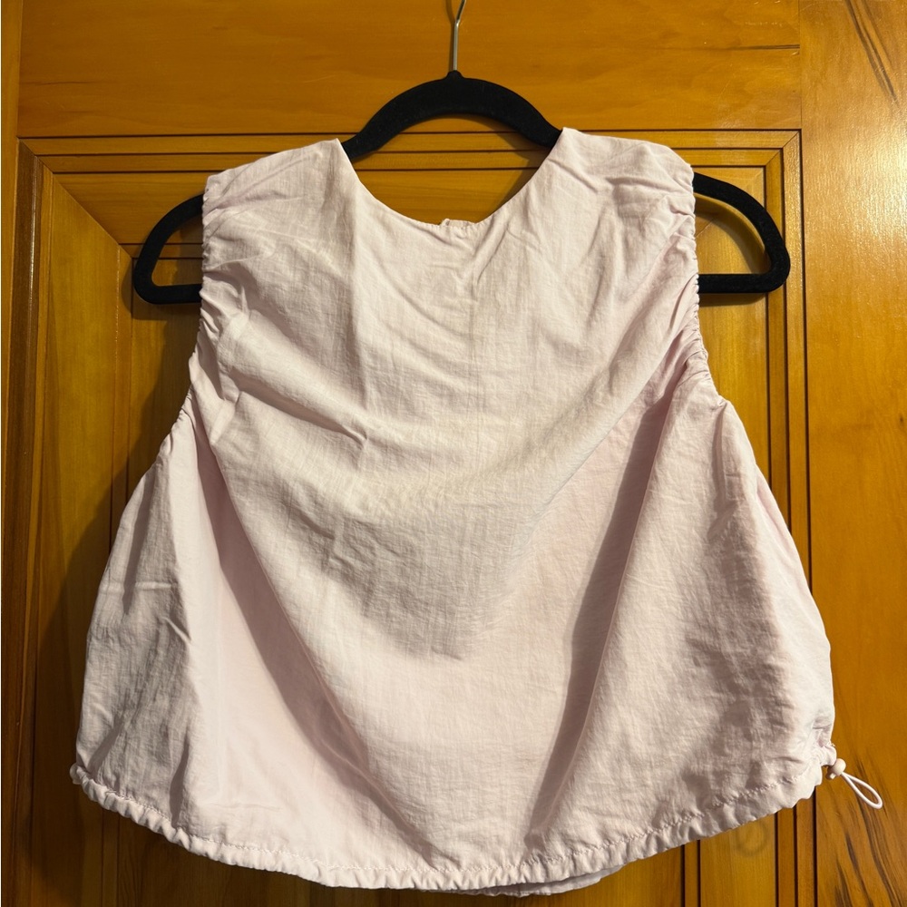 Deluc Soft Pink Sleeveless Crop Top